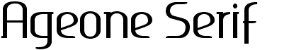Ageone Serif