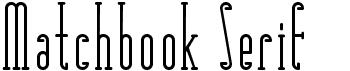 Matchbook Serif