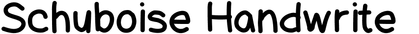Schuboise Handwrite