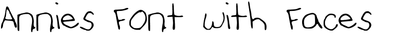 Annies Font with Faces
